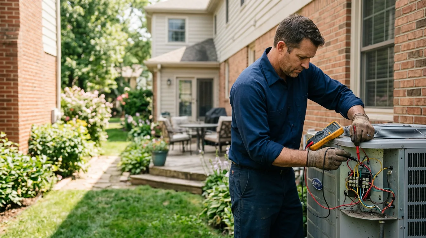 HVAC technician working near Spring Lake, NC